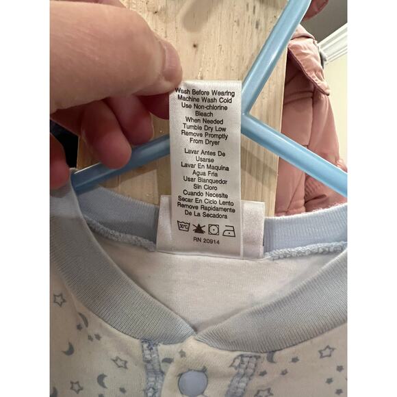 Dr. Denton Baby Boy Footed Sleeper 6-9M Stars & Moon Print - Picture 5 of 5